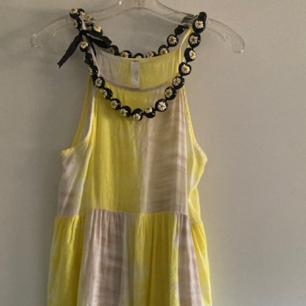 MAHINA HAWAII MADE IN LOVELY DRESS LIGHT SLEEVELESS RESORT WEDDING BEACH LUAU SM - Picture 2 of 11